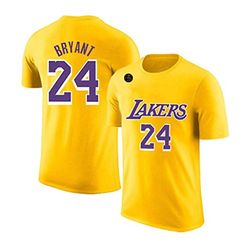 XYHS Kobe Bryant Baloncesto Jersey # 24 Los Angeles Lakers hombres manga corta camiseta casual camiseta edición conmemorativa Mamba Jersey-XL