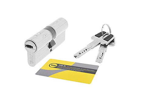 Yale, HSK3030NM4, Cilindro de Seguridad, HSK, Doble Embrague, Leva Larga, Llave - Llave, Niquelado, 30 x 30 mm Yale, HSK3030NM4, Cilindro de Seguridad, HSK, Doble Embrague, Leva Larga, Llave - Llave, Niquelado, 30 x 30 mm