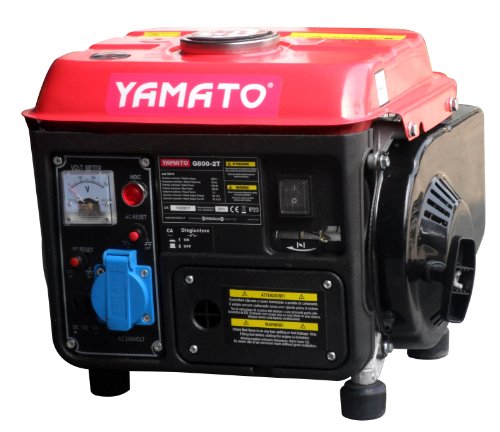 YAMATO 7173000 Generador 800w 63cc 2 Tiempos, 800 W, negro
