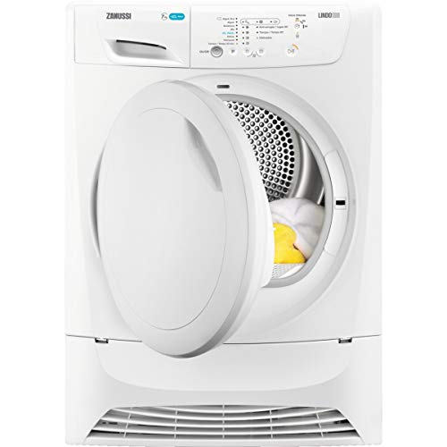 Zanussi ZDP7202PZ1 Secadora de Condensación de Libre Instalación, 7 Kg, Inicio Diferido 3,6,9 hrs, Programa Antiarrugas, Blanco, Clase B