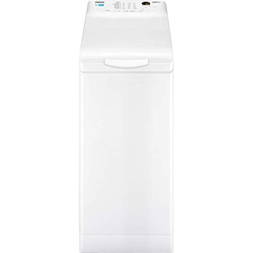 Zanussi ZWQ71235SI Lavadora de Libre Instalación, Carga Superior, 7 Kg / 1200 rpm, 8 Programas, Programa Rápido en 30 minutos, Inicio Diferido, Autoposicionamiento Tambor, Apertura Suave, Blanca, A+++