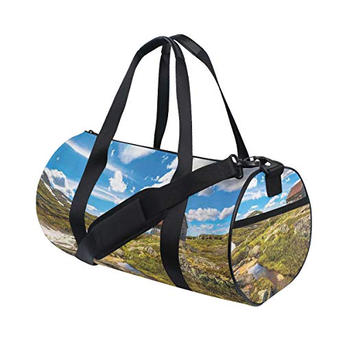 ZOMOY Bolsa de Deporte,Casa abandonada en el Desierto por la Ladera del río con Piedras Highland Landscape,Nuevo de Cubo de impresión Bolsas de Ejercicios Bolsa de Viaje Equipaje Bolsa de Lona ZOMOY Bolsa de Deporte,Casa abandonada en el Desierto por la Ladera del río con Piedras Highland Landscape,Nuevo de Cubo de impresión Bolsas de Ejercicios Bolsa de Viaje Equipaje Bolsa de Lona
