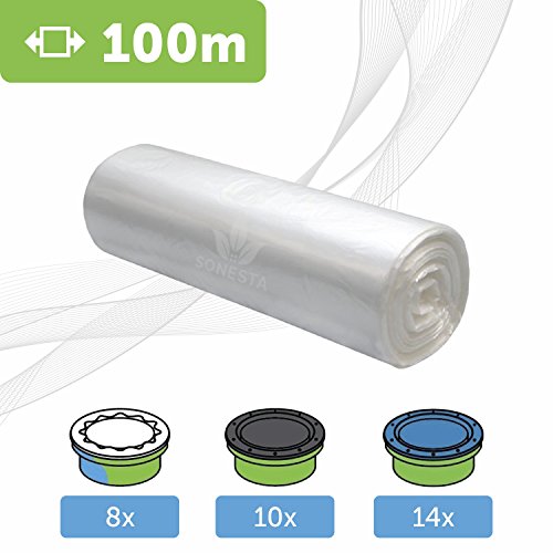 100m. ECO Recarga compatible Tommee Tippee TEC, Twist & Click, Simplee | compatible Angelcare para Contenedor de Pañales | equivalente 10 recambios | Anti olor +