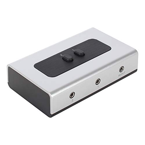 2 Puerto 3,5 mm estéreo Manual Caja de Interruptor Selector de Altavoz de Audio AUX (Orificio de Montaje en Pared Integrado, Pared o Mesa Disponible) 2 Puerto 3,5 mm estéreo Manual Caja de Interruptor Selector de Altavoz de Audio AUX (Orificio de Montaje en Pared Integrado, Pared o Mesa Disponible)