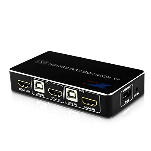 2 Puertos USB HDMI KVM Switch 4K @ 60Hz RGB/YUV 4:4:4 HDR HDMI 2.0 Conmutador 2X1 Impresora del ratón del Teclado de la Ayuda 2 Puertos USB HDMI KVM Switch 4K @ 60Hz RGB/YUV 4:4:4 HDR HDMI 2.0 Conmutador 2X1 Impresora del ratón del Teclado de la Ayuda