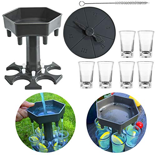 6 Dispensadores de Vasos de Chupito y Soporte para Bebidas,Dispensador de Vasos de Chupito para bebidas, cócteles, cervezas, vasos de chupito (Con 6 copas de vino pequeñas y tapas) 6 Dispensadores de Vasos de Chupito y Soporte para Bebidas,Dispensador de Vasos de Chupito para bebidas, cócteles, cervezas, vasos de chupito (Con 6 copas de vino pequeñas y tapas)