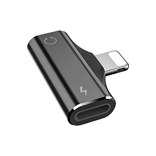 Adaptador Jack para Auriculares para iOS/iPhone, Adaptador de Audio y Carga, Divisor 2 en 1, Compatible con Todos los Sistemas iOS y Las Llamadas. (Negro) Adaptador Jack para Auriculares para iOS/iPhone, Adaptador de Audio y Carga, Divisor 2 en 1, Compatible con Todos los Sistemas iOS y Las Llamadas. (Negro)
