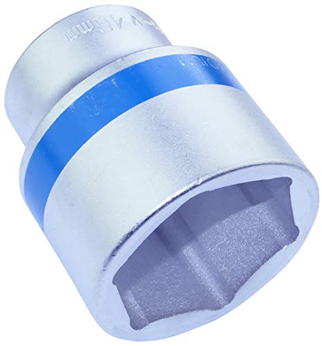 AERZETIX - Llave de vaso 3/4x46mm con huella 6 lados Allen - Punta corta - para Llave/Trinquete Manual/Neumático - Cuerpo Cilíndrico - Hexagonal/Herramienta manual - Acero CR-V - Plata - C46033