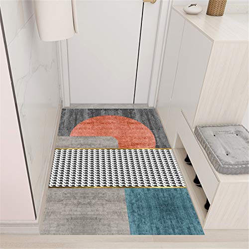 Alfombra Minimalista Moderna, Sala De Estar, Pasillo, Puerta De Entrada Familiar, Alfombra Antideslizante con Patrón Geométrico Alfombra Minimalista Moderna, Sala De Estar, Pasillo, Puerta De Entrada Familiar, Alfombra Antideslizante con Patrón Geométrico