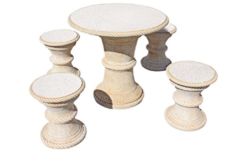 AnaParra Conjunto DE Mesa EN Piedra Redonda 80cm. Pulida Mod.Mango AnaParra Conjunto DE Mesa EN Piedra Redonda 80cm. Pulida Mod.Mango