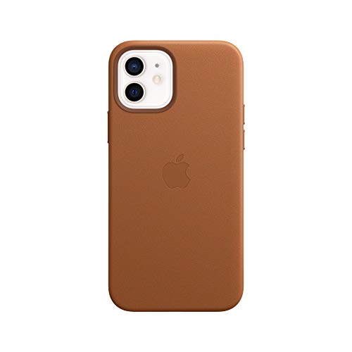 Apple Funda de Piel con MagSafe (para el iPhone 12 y iPhone 12 Pro) - Marrón Caramelo