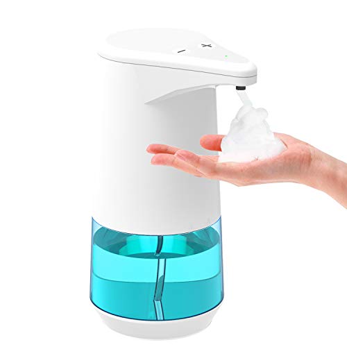 Aucma Dispensador de Desinfectante Manos, 350ml Dispensador Jabon Automático Sensor Sin Contacto con Impermeable IPX4, Recargable Dosificador Jabon Espuma para Cocina Baño(Espuma) Aucma Dispensador de Desinfectante Manos, 350ml Dispensador Jabon Automático Sensor Sin Contacto con Impermeable IPX4, Recargable Dosificador Jabon Espuma para Cocina Baño(Espuma)