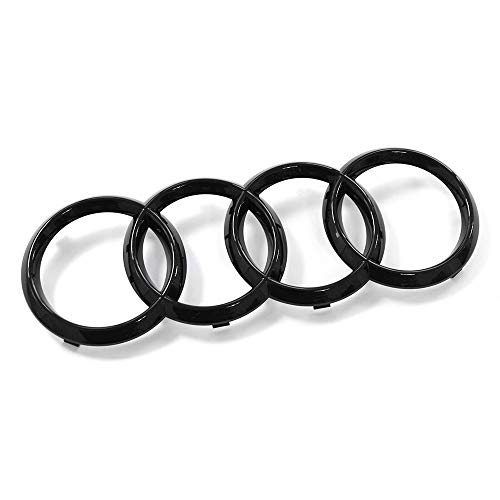 Audi 83A071801 - Emblema de Audi para parrilla de radiador, color negro Audi 83A071801 - Emblema de Audi para parrilla de radiador, color negro