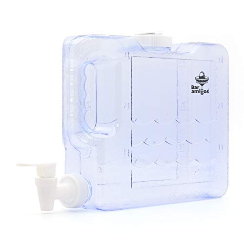 Bar Amigos - Dispensador de agua para nevera (3 L, plástico PETG, capacidad para 3 L)