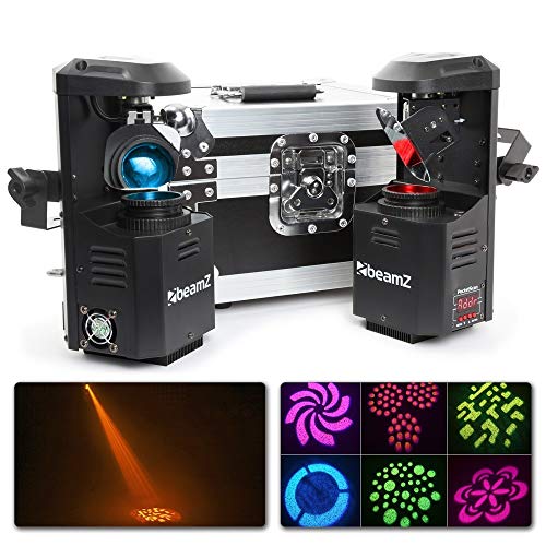 beamZ 3-en1-PocketScan LED Set 2 scanners & Rack transporte (12W-Cree-LED 7colores, modo DMX y stand alone, master slave, función estroboscópica, efectos) beamZ 3-en1-PocketScan LED Set 2 scanners & Rack transporte (12W-Cree-LED 7colores, modo DMX y stand alone, master slave, función estroboscópica, efectos)