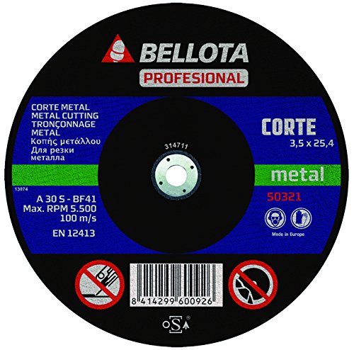 Bellota 50321-350 - DISCO ABR. MAQ.EST.C.METAL 350