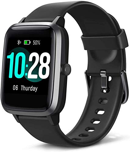 Blackview Smartwatch, Reloj Inteligente con Pulsómetro Mujer Hombre niños, Monitor de Sueño, 45 Días Batería Ultra Larga Vida, Reloj de Fitness para iOS y Android Xiaomi Huawei Samsung