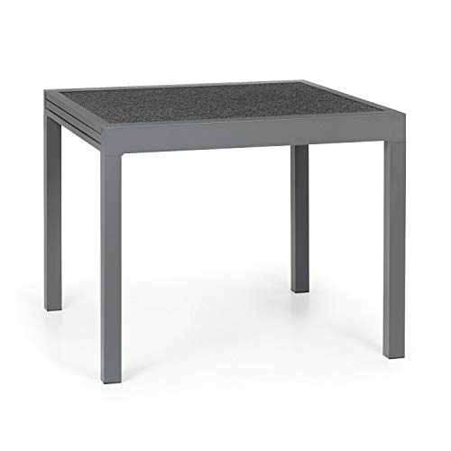 blumfeldt Tenerife – Mesa de Exteriores, Mesa Extensible, Hecha de Aluminio, Vidrio endurecido, fácil de Montar, EasyStone Finish: estética de Piedra Natural, tamaño máximo de 180 x 90 cm, Granito blumfeldt Tenerife – Mesa de Exteriores, Mesa Extensible, Hecha de Aluminio, Vidrio endurecido, fácil de Montar, EasyStone Finish: estética de Piedra Natural, tamaño máximo de 180 x 90 cm, Granito