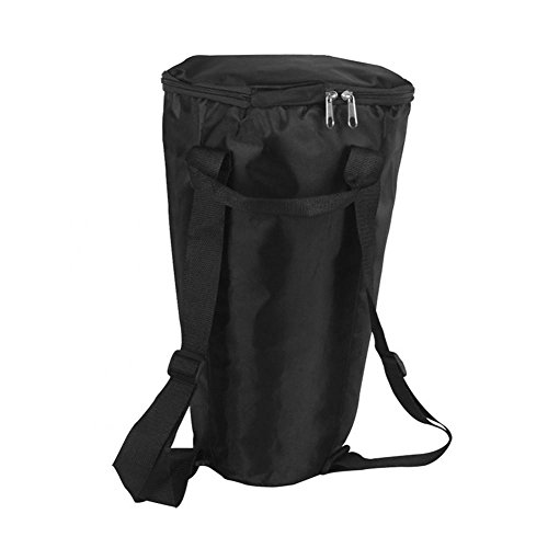 Bolsa de Tambor Durable Caja del Tambor, portátil Impermeable Negro Hombro Africano Drum Carry Bag Mochila Accesorio Instrumento Musical,Color Negro