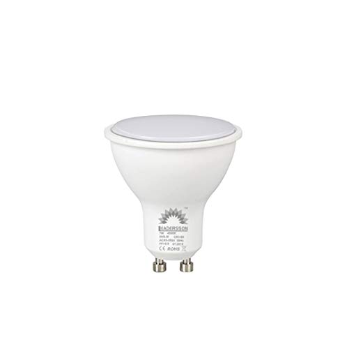 Bombilla LED 7W Lámpara GU10, 840lm, Bajo consumo, Angulo de haz de 120°, IP20, 180-265V, no regulable - [Clase de eficiencia energética A+] (6000K LUZ FRIA, PACK 20)