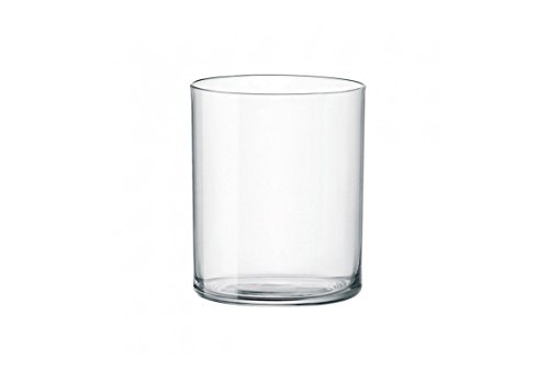 Bormioli Rocco 6 Pieza Aere Beber Vaso Vasos, Decorado con Estilo - Vasos de Cristal contemporáneos para Agua, jugos, Whisky - 280ml
