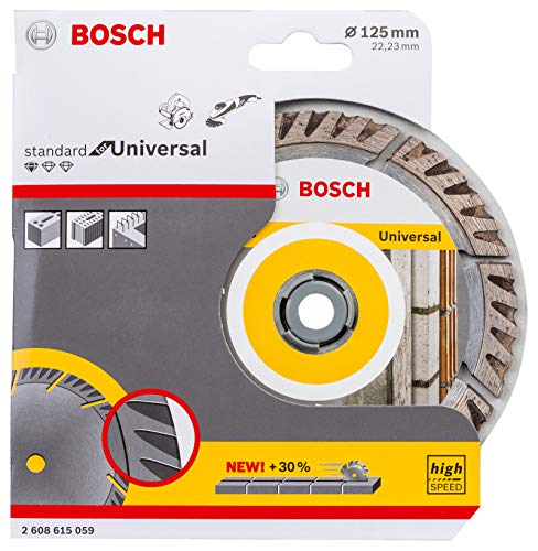 Bosch Disco de corte de diamante estándar, tipo Universal:125 mm.