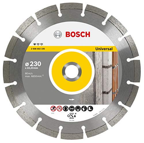 Bosch Professional 2608602195 Disco de corte de diamante Standard for Universal Professional, accesorio para amoladora angula, Ø 230 mm, 230 x 22.23 x 2.3 x 10 mm