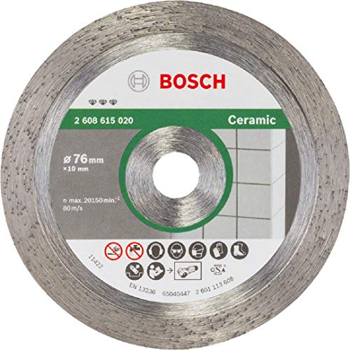 Bosch Professional Disco de diamante Best for Ceramic (cerámica dura, Ø 76 mm, diámetro del orificio: 10 mm, accesorio para amoladoras)
