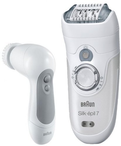Braun Silk-épil 7 SkinSpa 7569 - Depiladora Wet & Dry sin cable con 6 extras + Cepillo Exfoliante para la cara Braun Silk-épil 7 SkinSpa 7569 - Depiladora Wet & Dry sin cable con 6 extras + Cepillo Exfoliante para la cara