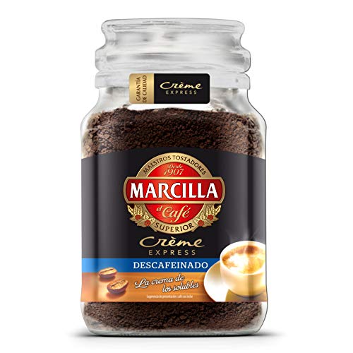 Café Marcilla soluble Crème Express Descafeinado, 200 gr. - [Pack de 6]