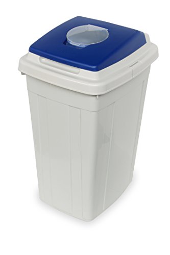 Cervic Contenedor de Reciclaje Eco-Lid 95L - 51 x 42 x 78 cm (Tapa Azul)