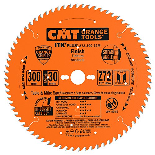 CMT Orange Tools 272.300.72M - Sierra circular (ultra itk) 300x2.4x30 z 72