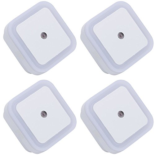 Conjunto de la luz de la noche del LED de 4, FLYING_WE 0.5W Lámpara ligera de la noche del LED del enchufe con el sensor del anochecer al amanecer, Ideal para Dormitorio, Baño, Pasillo, Escalera. Conjunto de la luz de la noche del LED de 4, FLYING_WE 0.5W Lámpara ligera de la noche del LED del enchufe con el sensor del anochecer al amanecer, Ideal para Dormitorio, Baño, Pasillo, Escalera.