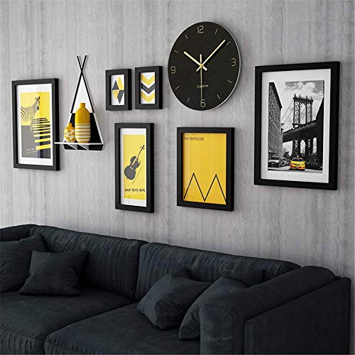 Conjunto de Pared de Marcos de Madera Maciza Negra Marco de Fotos de Simplicidad Moderna Conjunto de galería Colección de Marcos de Cuadros Blancos Collage para Sala de Estar Restaurante Dormitor Conjunto de Pared de Marcos de Madera Maciza Negra Marco de Fotos de Simplicidad Moderna Conjunto de galería Colección de Marcos de Cuadros Blancos Collage para Sala de Estar Restaurante Dormitor