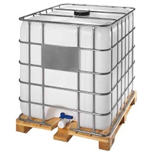 Contenedor depósito de 1000 litros IBC-GRG con palet de madera Contenedor depósito de 1000 litros IBC-GRG con palet de madera