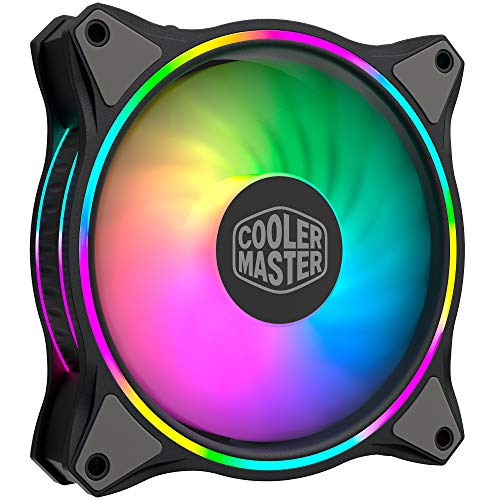 Cooler Master MasterFan MF120 Halo, ventilador con iluminación RGB direccionable de doble anillo de 120 mm Cooler Master MasterFan MF120 Halo, ventilador con iluminación RGB direccionable de doble anillo de 120 mm