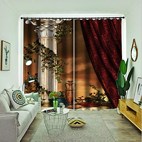 Cortina De Poliéster De Doble Capa De Espesor Cortinas Opacas con Dos Métodos De Instalación Adecuado para Cortinas De Hoteles, Villas Y Centros Comerciales 2 Piezas Cortina De Poliéster De Doble Capa De Espesor Cortinas Opacas con Dos Métodos De Instalación Adecuado para Cortinas De Hoteles, Villas Y Centros Comerciales 2 Piezas