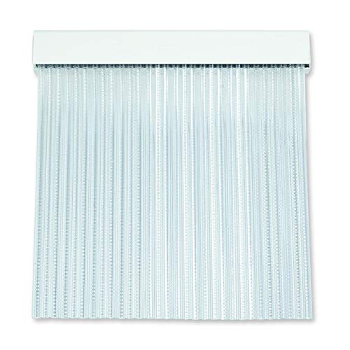 Cortinas Exterior Puerta | Material Plastico PVC y Barra Aluminio | Ideal para Terraza y Porche | Antimoscas | Transparente | 210 * 120