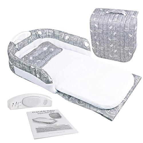Cosy-TT Cama portátil de Viaje para Cuna, Cuna Plegable de algodón Multiusos, Transpirable e hipoalergénica, Cuna Parcial con Unidad de Sonido y luz Cosy-TT Cama portátil de Viaje para Cuna, Cuna Plegable de algodón Multiusos, Transpirable e hipoalergénica, Cuna Parcial con Unidad de Sonido y luz