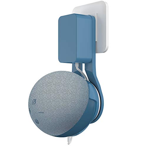 Cozycase Soporte Dot (4.ª generación), gestión de Cables incorporada sin Tornillos, Estuche Compacto en cocinas, baño y Dormitorio (1-Pack, Azul grisáceo)