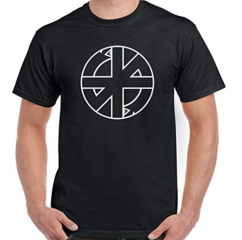 Crass Symbol Mens Punk Rock Logo T-Shirt Anarchy Anarchist tee Black S