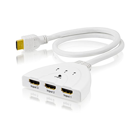CSL - Conmutador Flexible HDMI de 3 Puertos 3D Ready Full HD 1080p - 3 entradas 3 Salidas - Dolby True HD - Conmutador Inteligente conmutación automática y Manual CSL - Conmutador Flexible HDMI de 3 Puertos 3D Ready Full HD 1080p - 3 entradas 3 Salidas - Dolby True HD - Conmutador Inteligente conmutación automática y Manual