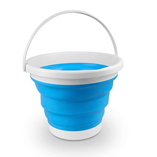 Cubo plegable de 10 litros, Cubo Plegables de Silicona Multiuso, Cubo Plegable Portátil para Limpieza del Hogar, Lavado de Autos, Camping, Pesca(Azul) Cubo plegable de 10 litros, Cubo Plegables de Silicona Multiuso, Cubo Plegable Portátil para Limpieza del Hogar, Lavado de Autos, Camping, Pesca(Azul)