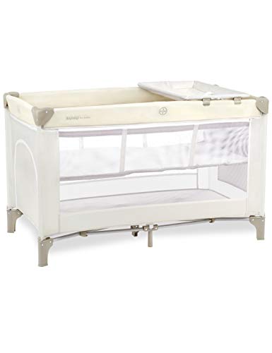 Cuna de Viaje Plegable Parque Infantil Portatil Cuna Bebe Cuna Colecho Niño con Colchon Cambiador Entrada Lateral Bolsa de Transporte Exterior y Interior Carga Hasta 15kg Beige + Blanco Cuna de Viaje Plegable Parque Infantil Portatil Cuna Bebe Cuna Colecho Niño con Colchon Cambiador Entrada Lateral Bolsa de Transporte Exterior y Interior Carga Hasta 15kg Beige + Blanco