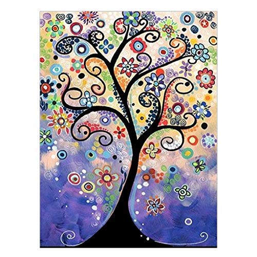 DCIDBEI DIY 5D Diamond Pintura de Diamantes Completo, arbol de la Vida Pintura para Cristal Cuadros en Punto de Cruz Pintura Cristal Manualidades Pintura por numeros Cuadros de Pared 30x40cm