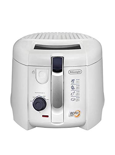 De'Longhi F28211.W1- Freidora RotoFry, 1800 W, 1,2 litros, acero inoxidable, blanca De'Longhi F28211.W1- Freidora RotoFry, 1800 W, 1,2 litros, acero inoxidable, blanca