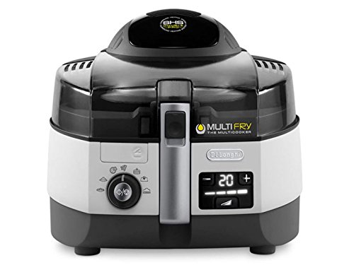 De'Longhi FH 1394/2 MultiFry Extra Chef - Freidora, 1,7 kg de capacidad, resistencia inferior de 800 W, panel de control digital LCD con 7 programas automáticos