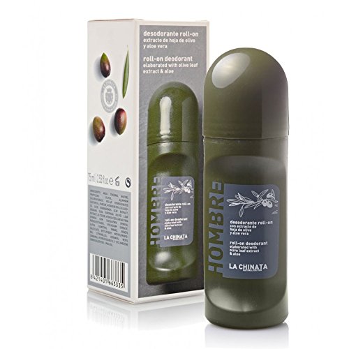 desodorante para hombres elaborado con extracto de hoja de olivo y aloe vera 75 ml marca La Chinata