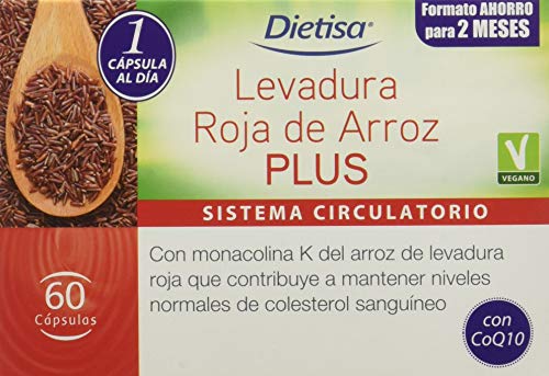 Dietisa - Levadura roja de arroz Plus - 60 cápsulas 43 gr