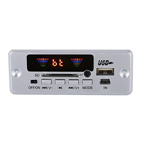 Digital Tarjeta de Decodificador Bluetooth Audio Módulo de Decodificador de Audio Módulo de Decoder con Control Remoto,Soporta MP3 / WMA/Ape/WAV-USB/SD/Bluetooth/FM/AUX(Silver) Digital Tarjeta de Decodificador Bluetooth Audio Módulo de Decodificador de Audio Módulo de Decoder con Control Remoto,Soporta MP3 / WMA/Ape/WAV-USB/SD/Bluetooth/FM/AUX(Silver)